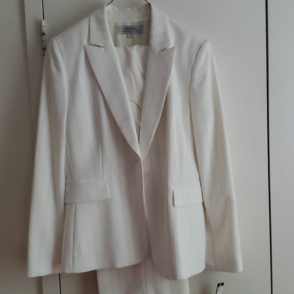 Tahari pinstripe suit